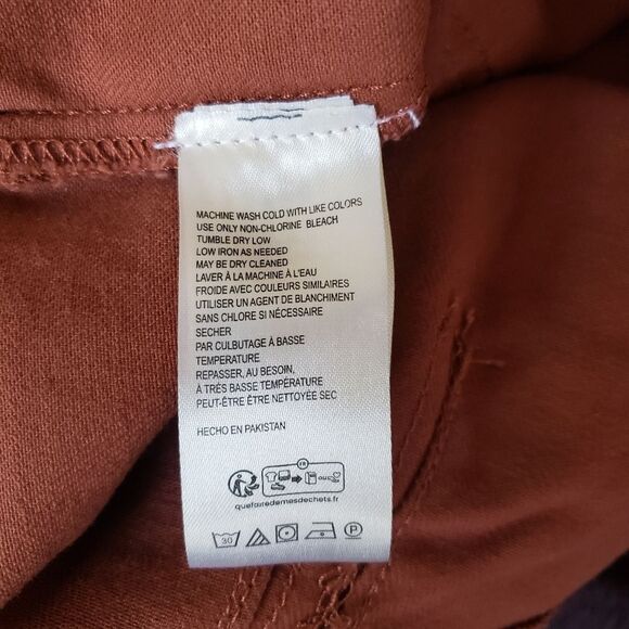 Maeve The Junie High-Rise Flare Stretchy Jeans Brown Motif Size 33 Animal Print - Picture 11 of 12